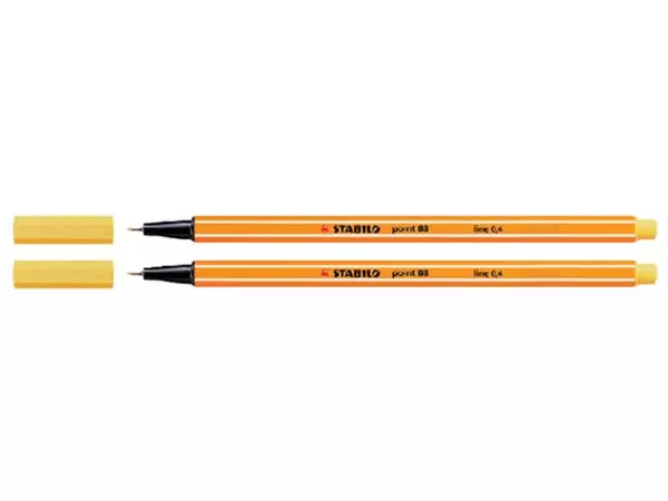 Een Fineliner STABILO Point 88/44 jaune koop je bij Van Hoye Kantoor BV