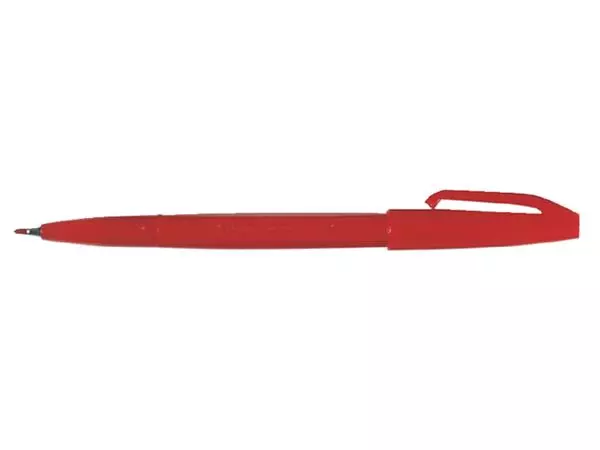 Een Fineliner Pentel Signpen S520 medium rood koop je bij MV Kantoortechniek B.V.