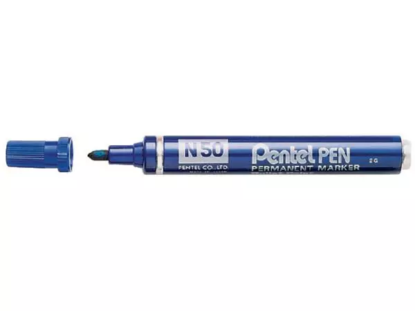 Een Viltstift Pentel N50 rond 1.5-3mm blauw koop je bij L&N Partners voor Partners B.V.