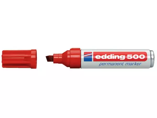 Een Viltstift edding 500 schuin 2-7mm rood koop je bij NiceSupplies.nl