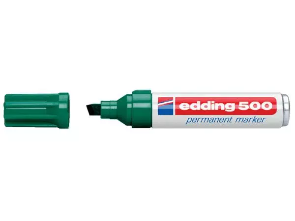 Een VILTSTIFT EDDING 500 SCHUIN 2-7MM GROEN koop je bij Kantoorvakhandel van der Heijde