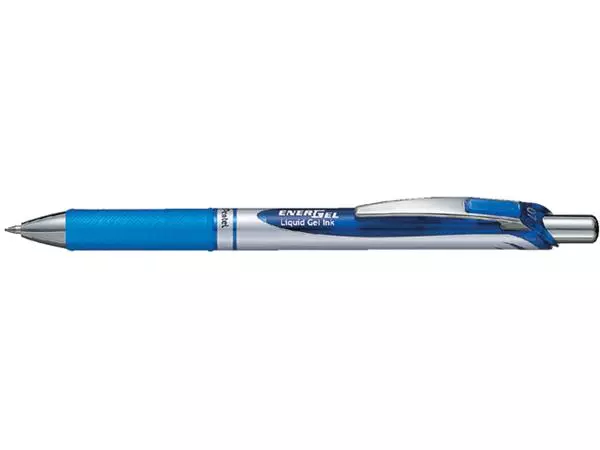 Een Gelschrijver Pentel BL77 Energel medium blauw koop je bij Buro De Peuter