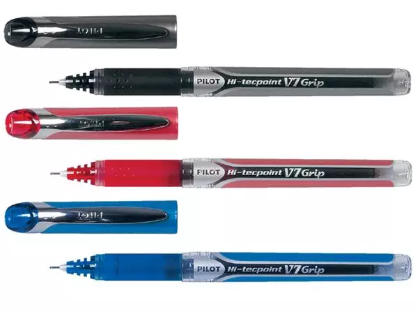 Een Rollerpen PILOT Hi-Tecpoint Grip V7 medium zwart koop je bij NiceSupplies.nl