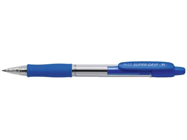 Een Balpen PILOT Super Grip medium blauw koop je bij Kantoorvakhandel van der Heijde