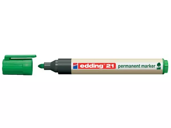 Een Viltstift edding 21 Ecoline rond groen 1.5-3mm koop je bij Buro De Peuter