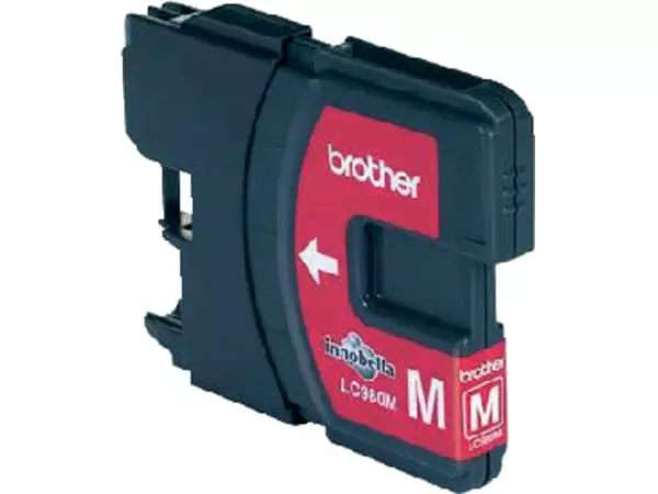 Een Inktcartridge Brother LC-980M rood koop je bij Buro De Peuter