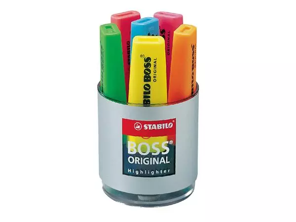 Een MARKEERSTIFT STABILO BOSS BUREAUSET 70/6 6ST ASS koop je bij Kantoorvakhandel van der Heijde