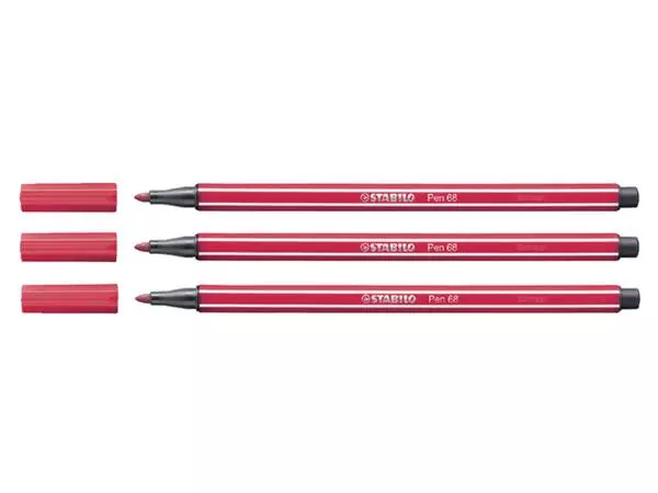 Een Viltstift STABILO Pen 68/50 medium donkerrood koop je bij NiceSupplies.nl