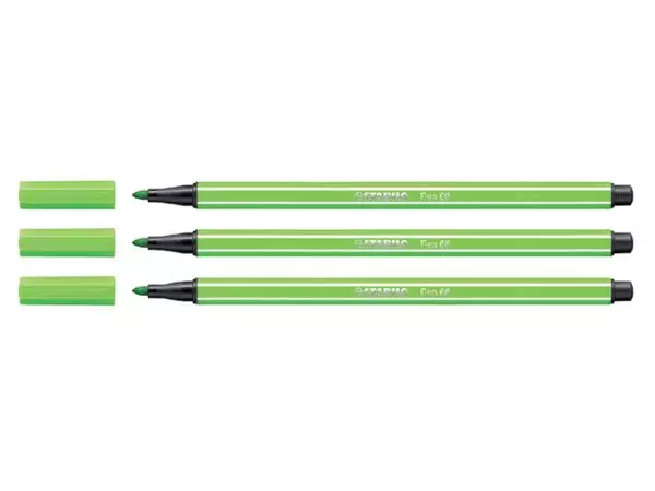 Een Viltstift STABILO Pen 68/33 medium lichtgroen koop je bij NiceSupplies.nl