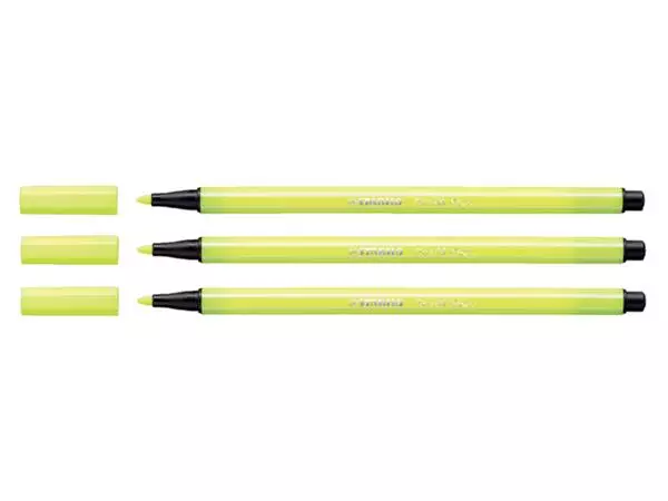 Een Viltstift STABILO Pen 68/024 medium neon geel koop je bij NiceSupplies.nl