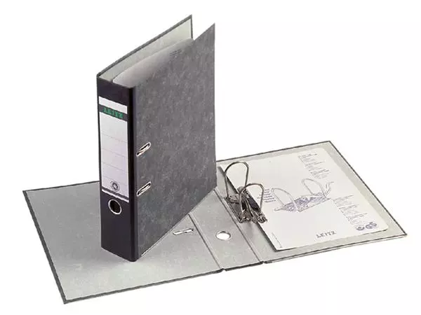 Een Ordner Leitz 1082 180° 80mm karton folio zwart koop je bij NiceSupplies.nl