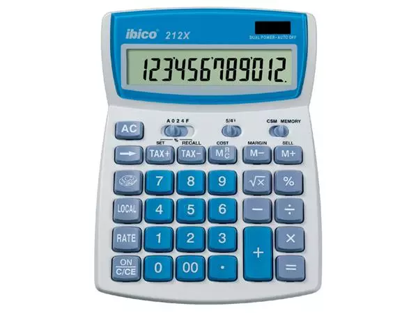 Een Rekenmachine Ibico 212X koop je bij EconOffice