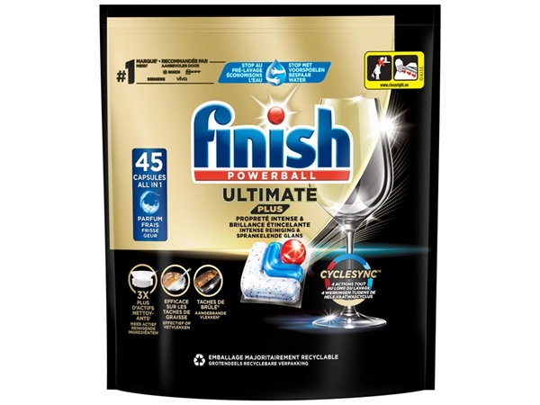 Een Vaatwastabletten Finish Ultimate Plus 45st koop je bij Goedkope Kantoorbenodigdheden