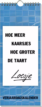 Verjaardagskalender Loesje 32x13cm