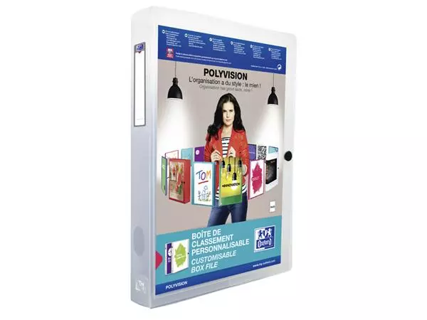 Een Verzamelbox Oxford Polyvision 40mm 0.7mm PP transparant koop je bij Van Leeuwen Boeken- en kantoorartikelen