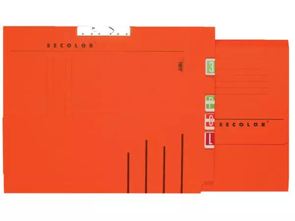 Een Verzamelmap Secolor A4 lateraal rood koop je bij L&N Partners voor Partners B.V.