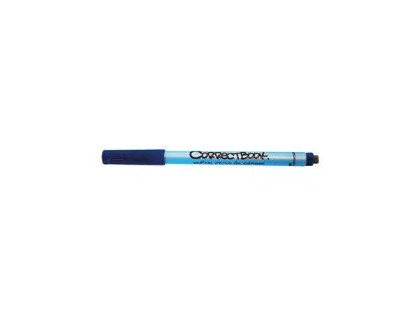 Een Viltstift Correctbook uitwisbaar rond fijn blauw koop je bij EconOffice