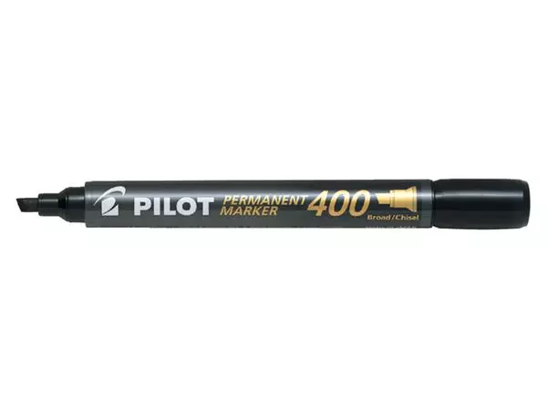 Een Viltstift PILOT 400 schuin breed zwart koop je bij Goedkope Kantoorbenodigdheden