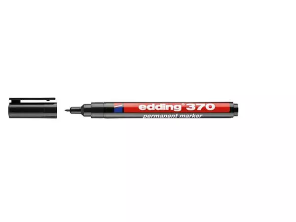 Een Viltstift edding 370 rond 1mm zwart koop je bij KantoorProfi België BV