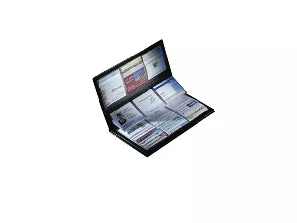 Een Visitekaartmap Sigel VZ175 voor 288 kaarten 90x58mm kunstleer zwart koop je bij L&N Partners voor Partners B.V.
