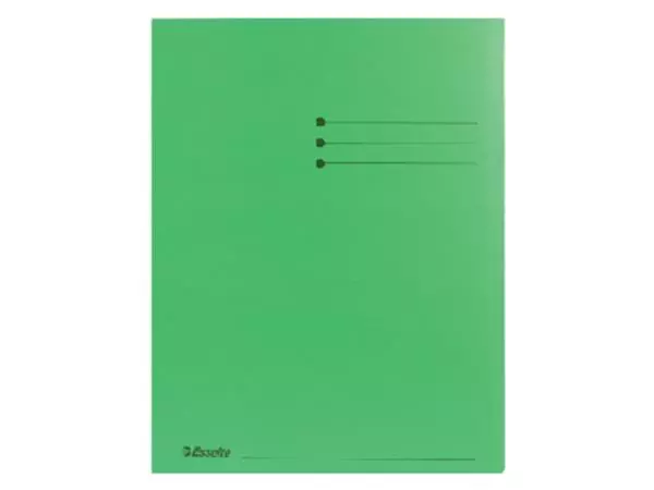 Vouwmap Esselte A4 met overslag manilla 180gr groen