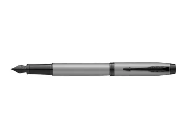 Een Vulpen Parker IM Achromatic GB matt grey medium koop je bij Goedkope Kantoorbenodigdheden