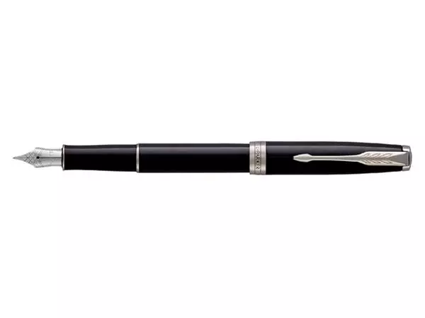 Een Vulpen Parker Sonnet black lacquer CT medium koop je bij L&N Partners voor Partners B.V.