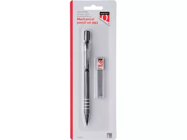 Een Vulpotlood Quantore 0.5mm + koker met 12 potloodstift koop je bij Van Hoye Kantoor BV