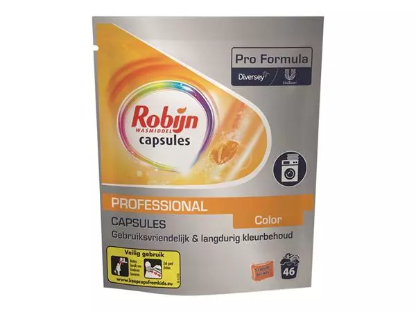 Een Wasmiddel Robijn Pro Formula capsules Color 46stuks koop je bij Goedkope Kantoorbenodigdheden