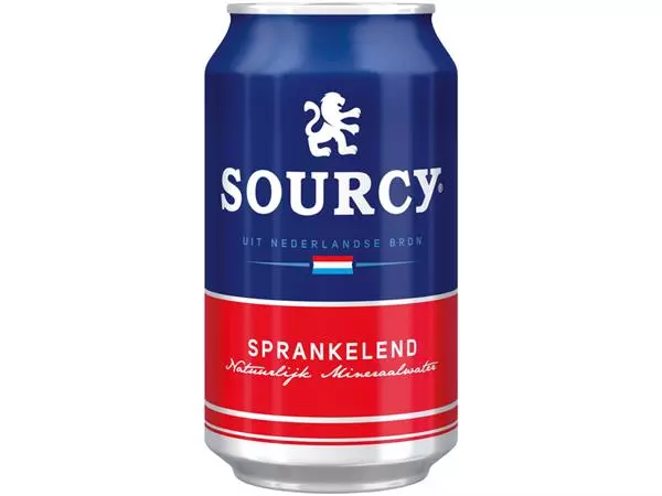 Een Water Sourcy rood blik 330ml koop je bij Totaal Kantoor Goeree