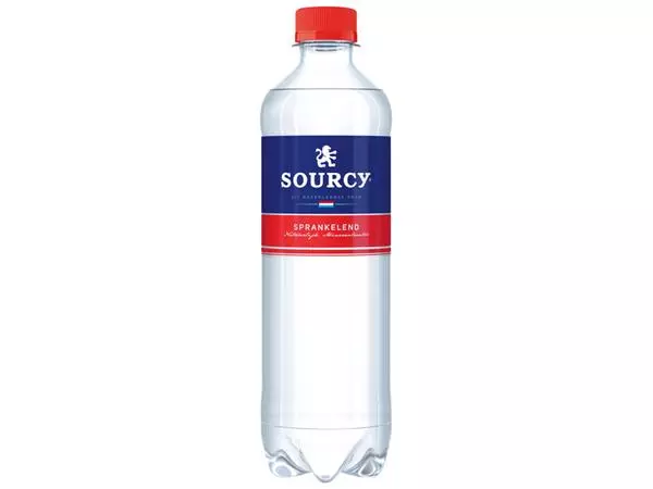 Een Water Sourcy rood petfles 500ml koop je bij EconOffice