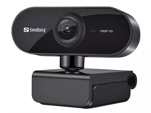 Een Webcam Sandberg USB FLEX 133-97 zwart koop je bij Van Leeuwen Boeken- en kantoorartikelen