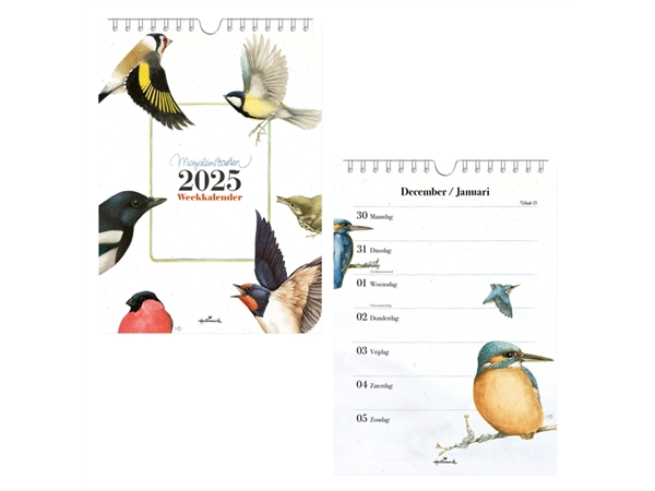 Een Calendrier semainier 2025 Hallmark Marjolein Bastin 165x230mm oiseaux koop je bij QuickOffice BV