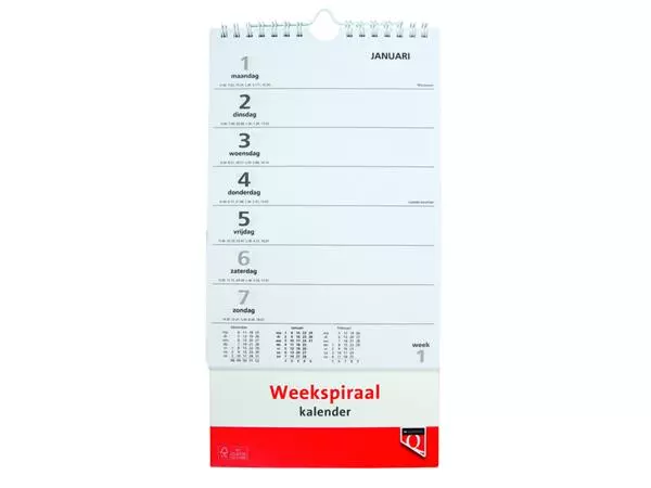 Een Weekspiraalkalender 2024 Quantore koop je bij Totaal Kantoor Goeree