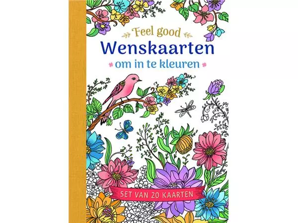 Een Wenskaarten Deltas Feel good om in te kleuren 20 stuks koop je bij KantoorProfi België BV