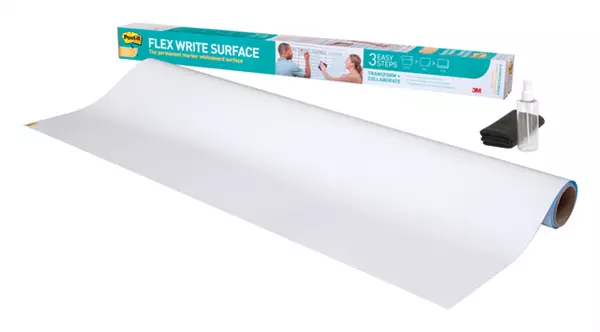 Een Whiteboardfolie Post-it Super Sticky Flex Write Surface 121,9x243,8cm wit koop je bij KantoorProfi België BV