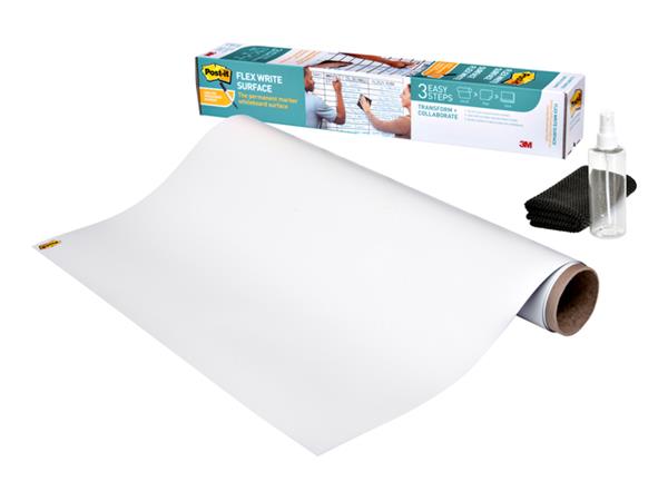 Een Whiteboardfolie 3M Post-it Flex Write Surface 60,9x91,4cm wit koop je bij Van Leeuwen Boeken- en kantoorartikelen