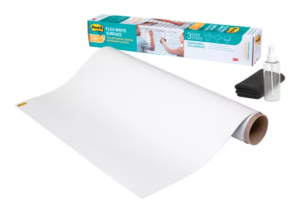 Een Whiteboardfolie Post-it Super Sticky Flex Write Surface 60,9x91,4cm wit koop je bij KantoorProfi België BV