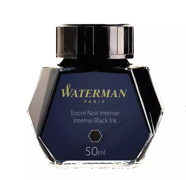 Een Vulpeninkt Waterman 50ml standaard zwart koop je bij Totaal Kantoor Goeree