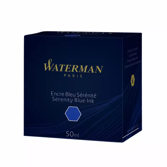 Een Vulpeninkt Waterman 50ml sereen blauw koop je bij KantoorProfi België BV