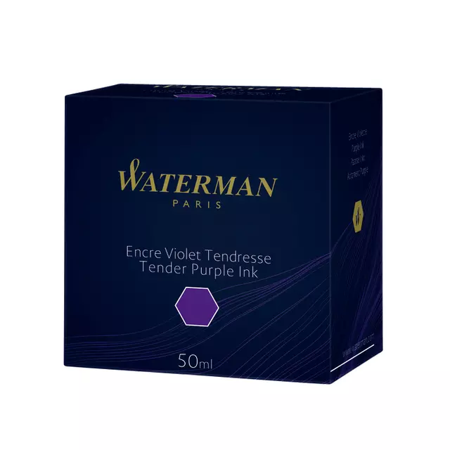 Een Vulpeninkt Waterman 50ml standaard paars koop je bij MV Kantoortechniek B.V.