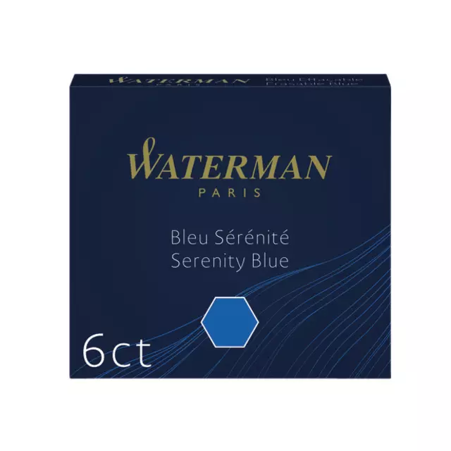 Een Inktpatroon Waterman internationaal Florida blauw pak à 6 stuks koop je bij Unimark Office B.V.