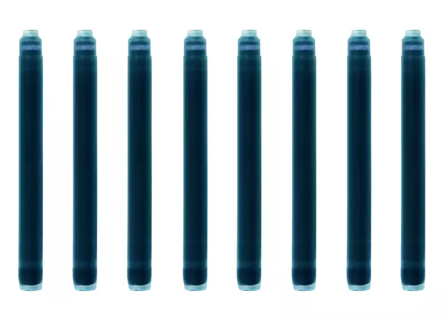 Een Inktpatroon Waterman nr 23 lang blauw pak à 8 stuks koop je bij Totaal Kantoor Goeree