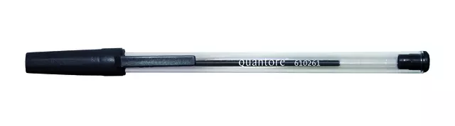 Een Balpen Quantore Stick zwart medium koop je bij EconOffice