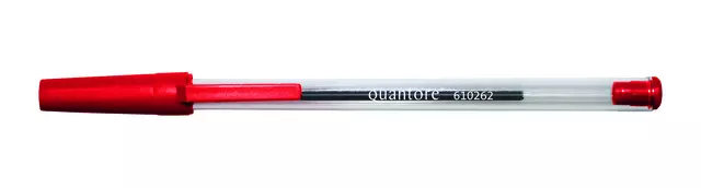 Een Balpen Quantore Stick rood medium koop je bij KantoorProfi België BV