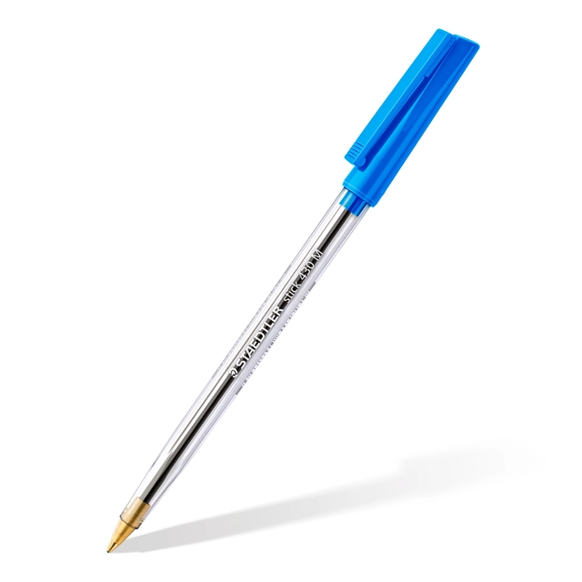 Een Balpen Staedtler Stick 430 blauw medium koop je bij EconOffice