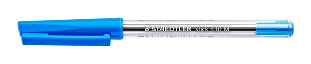 Een Balpen Staedtler Stick 430 blauw medium koop je bij EconOffice