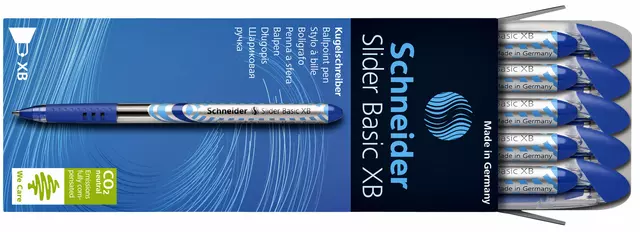 Een Rollerpen Schneider Slider extra breed blauw koop je bij Van Leeuwen Boeken- en kantoorartikelen