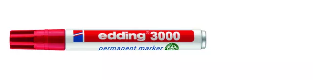 Een Viltstift edding 3000 rond 1.5-3mm rood koop je bij KantoorProfi België BV