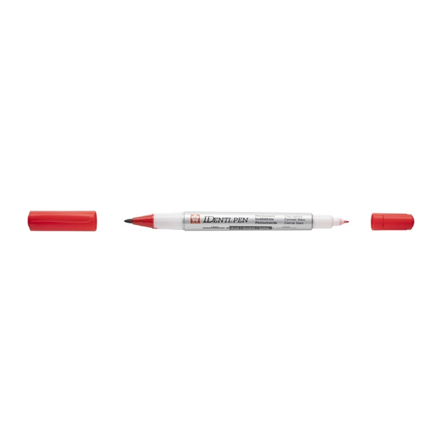 Een Viltstift Sakura IDenti-pen multifunctioneel rood koop je bij Unimark Office B.V.